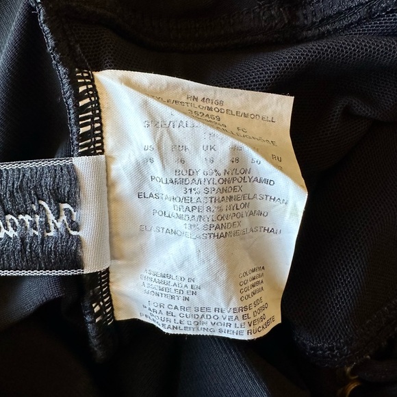 Miraclesuit One Piece Bathing Suit Black Ties Size 16 NEW - Picture 7 of 7